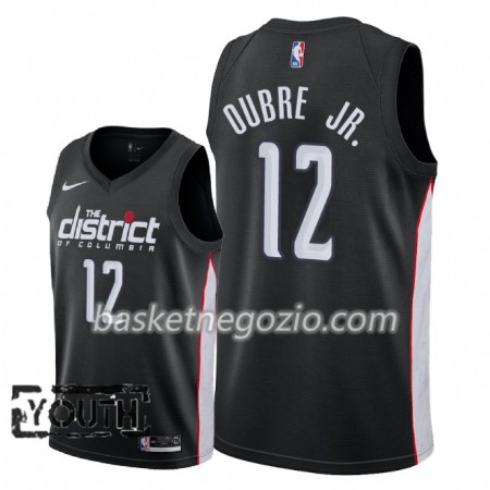 Canotte Bambino Washington Wizards Kelly Oubre Jr. 12 2018-19 Nike City Edition Nero Swingman